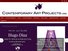 Tablet Screenshot of contemporaryartprojectsusa.com
